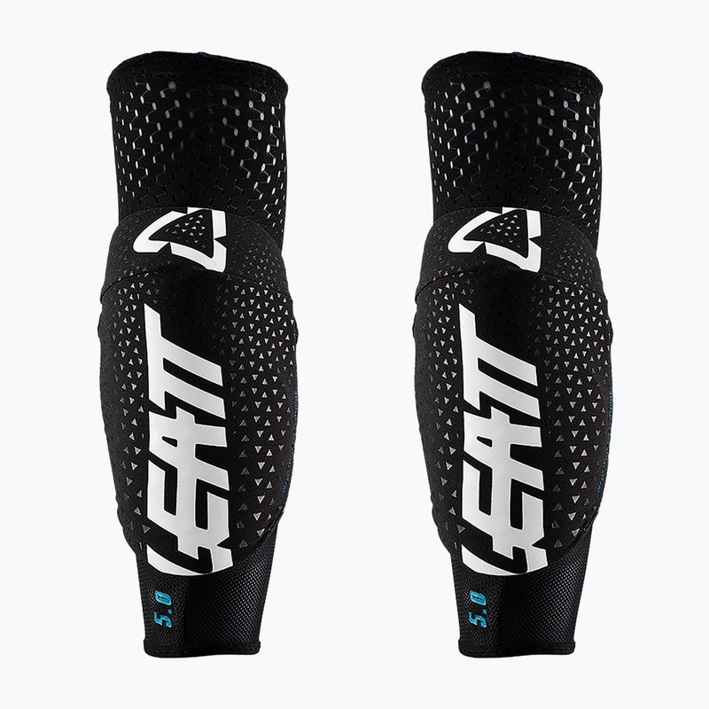 Vaikiškos dviračių apsaugos alkūnėms Leatt 3DF 5.0 Mini white/black