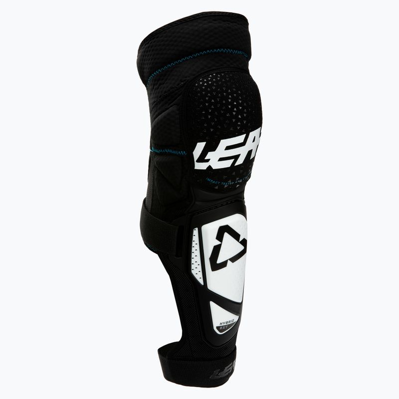 Leatt 3DF Hybrid EXT dviračių kelių apsaugos juoda ir balta 5019400740 2
