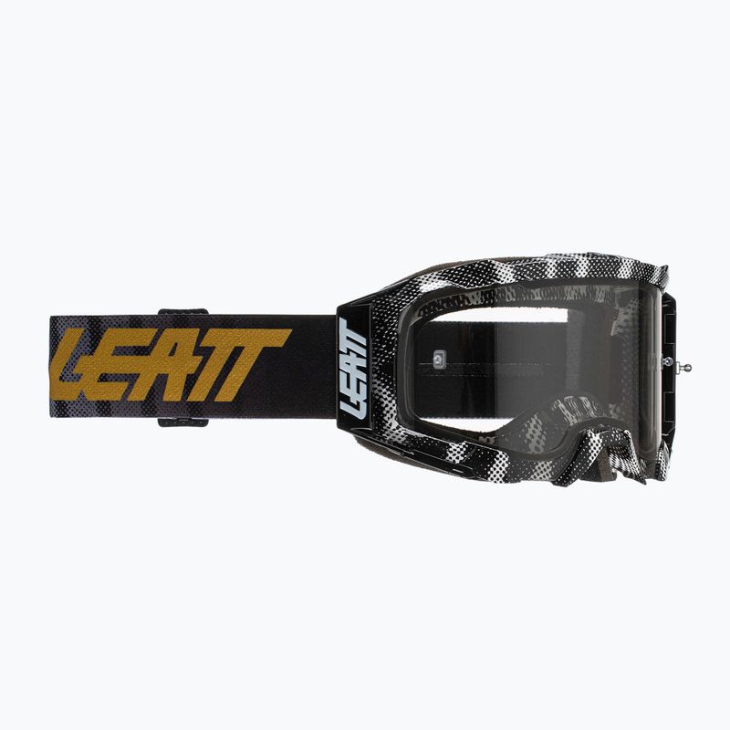 Leatt Velocity 5.5 zebra/šviesiai pilki dviratininkų akiniai 8020001070