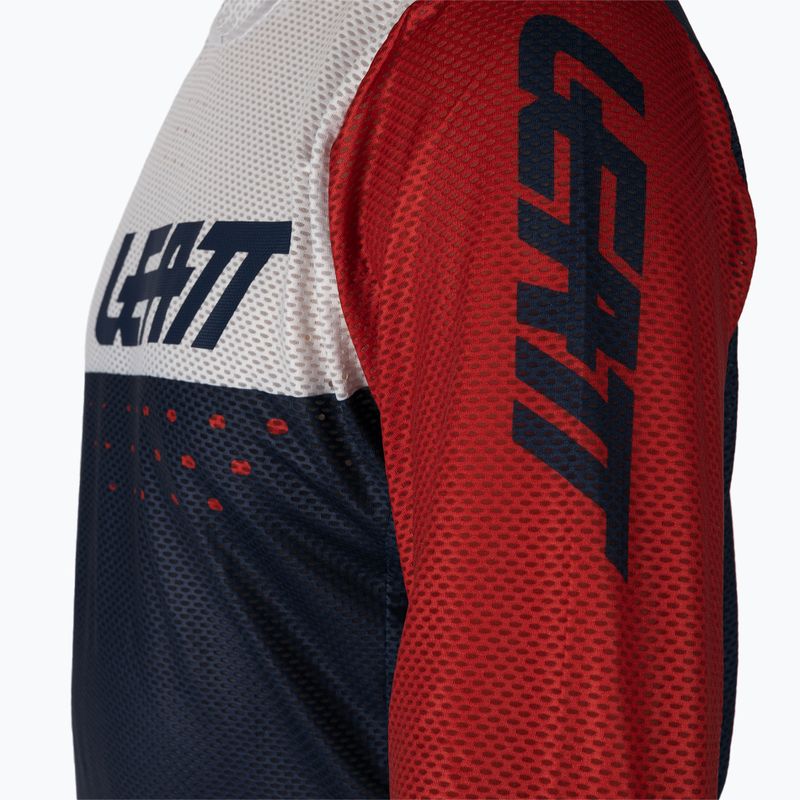Leatt MTB 4.0 Ultraweld vyriški dviratininko marškinėliai baltos ir tamsiai mėlynos spalvos 5021120400 4
