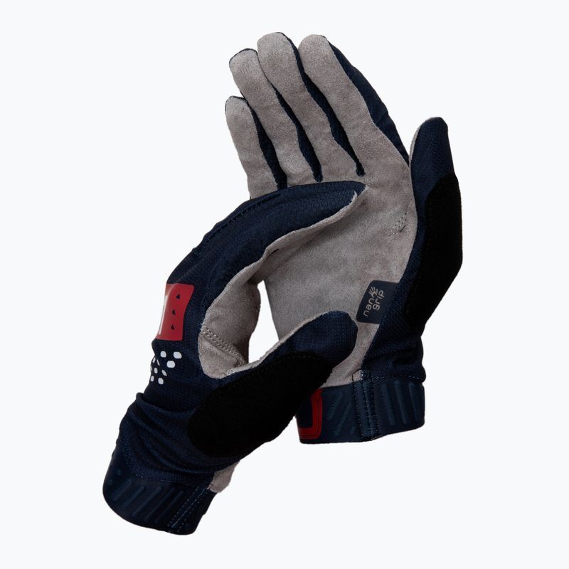Leatt MTB 2.0 X-Flow vyriškos dviratininkų pirštinės tamsiai mėlynos 6021080280