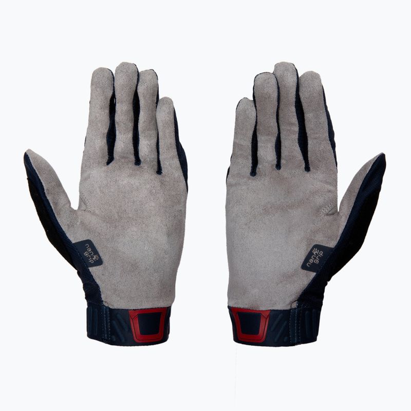 Leatt MTB 2.0 X-Flow vyriškos dviratininkų pirštinės tamsiai mėlynos 6021080280 2