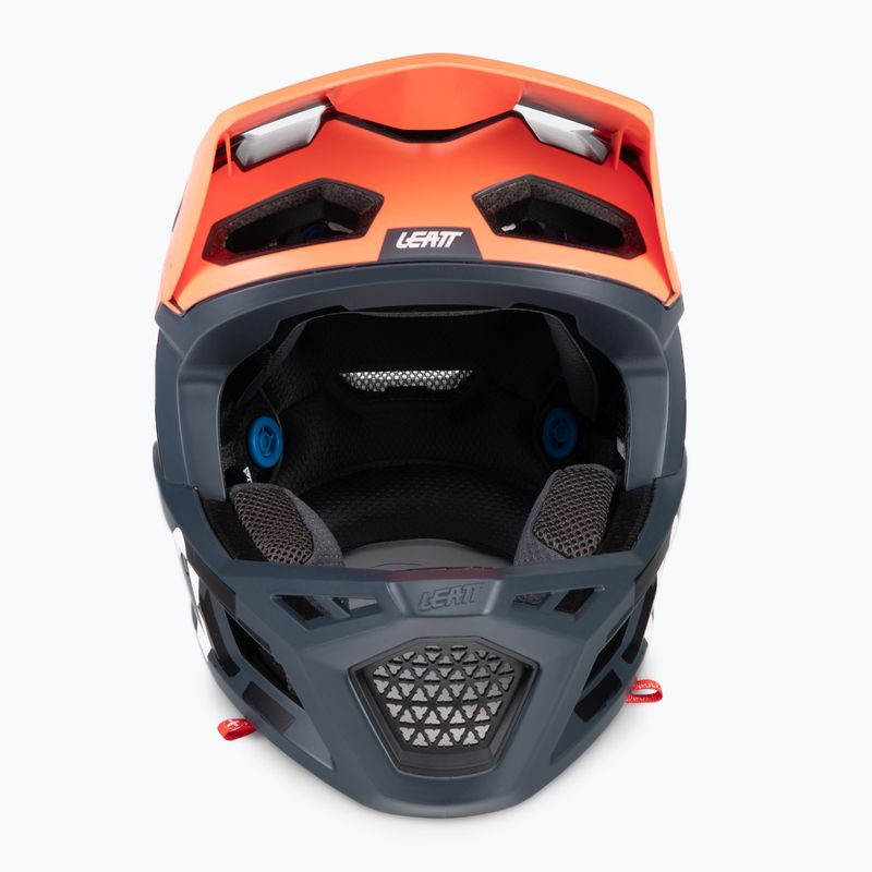 Leatt MTB 4.0 Gravity V22 dviratininko šalmas oranžinis/juodas 1022070512 2
