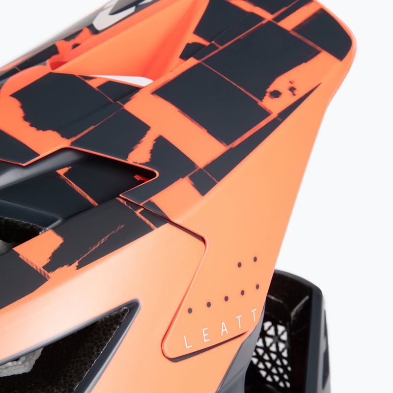 Leatt MTB 4.0 Gravity V22 dviratininko šalmas oranžinis/juodas 1022070512 7