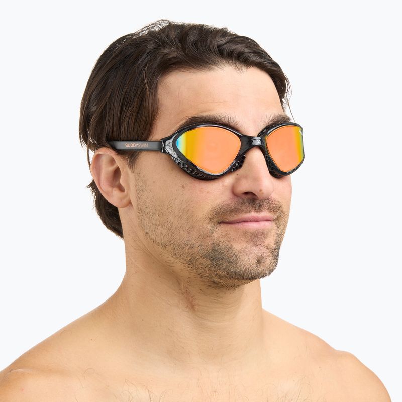Plaukimo akiniai BuddySwim OzeanX Mirror black / orange 7