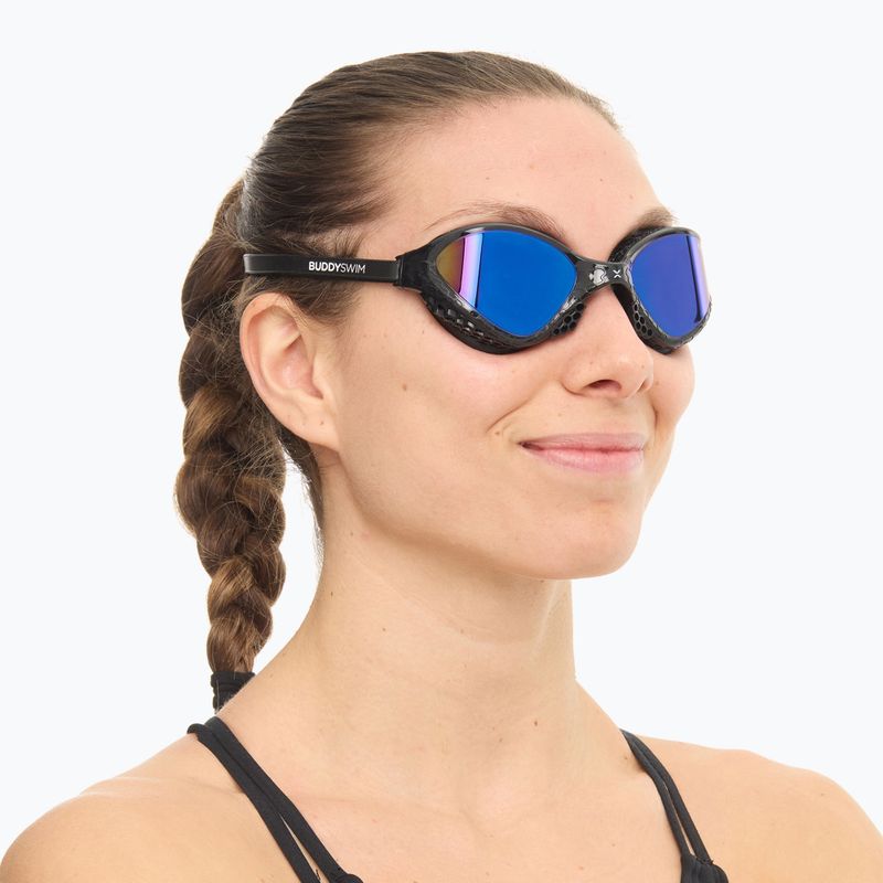 Plaukimo akiniai BuddySwim OzeanX Mirror black / blue 2