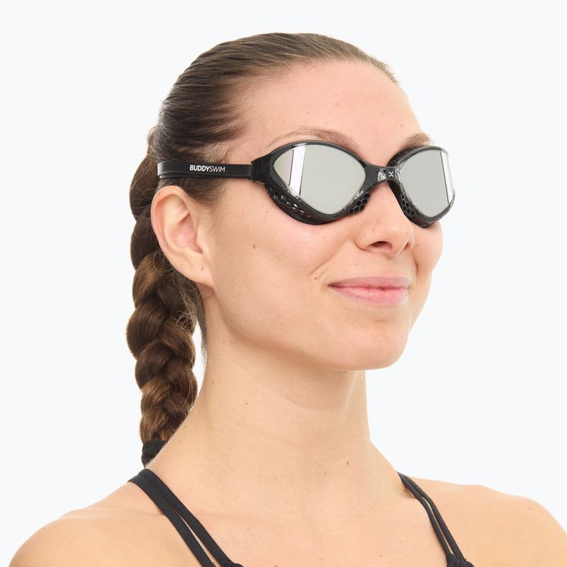 Plaukimo akiniai BuddySwim OzeanX Mirror black / silver 6