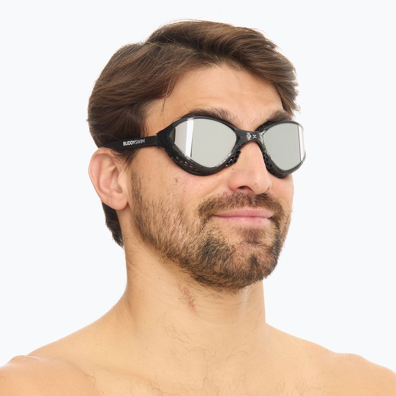 Plaukimo akiniai BuddySwim OzeanX Mirror black / silver 7