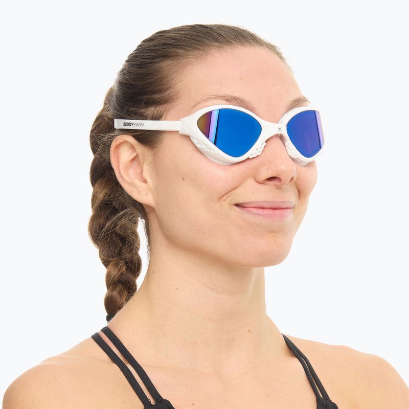 Plaukimo akiniai BuddySwim OzeanX Mirror white / blue 6