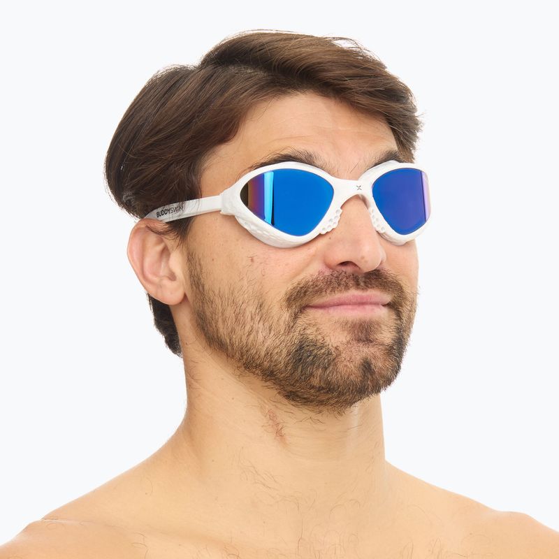 Plaukimo akiniai BuddySwim OzeanX Mirror white / blue 7