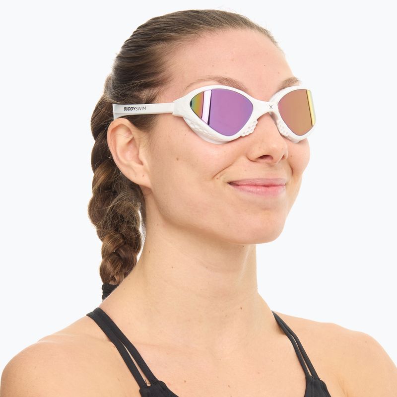 Plaukimo akiniai BuddySwim OzeanX Mirror white / iridium 2