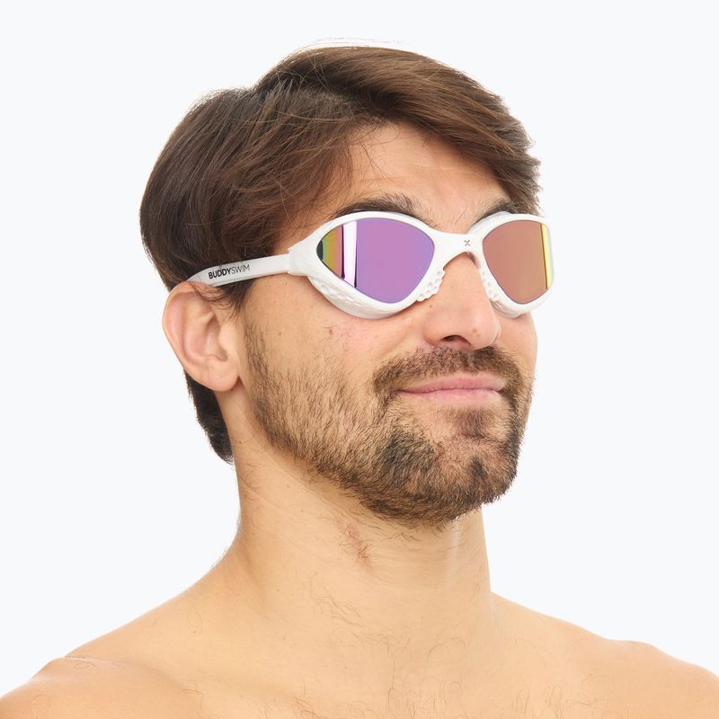 Plaukimo akiniai BuddySwim OzeanX Mirror white / iridium 3