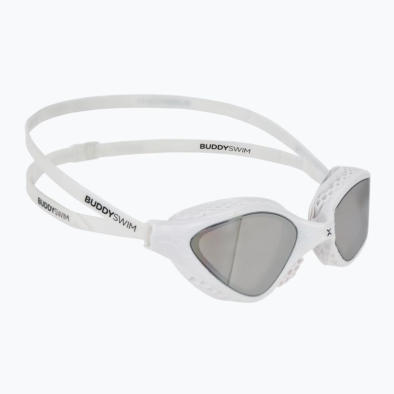 Plaukimo akiniai BuddySwim OzeanX Mirror white / silver