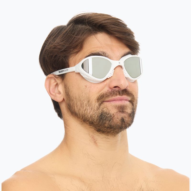 Plaukimo akiniai BuddySwim OzeanX Mirror white / silver 6