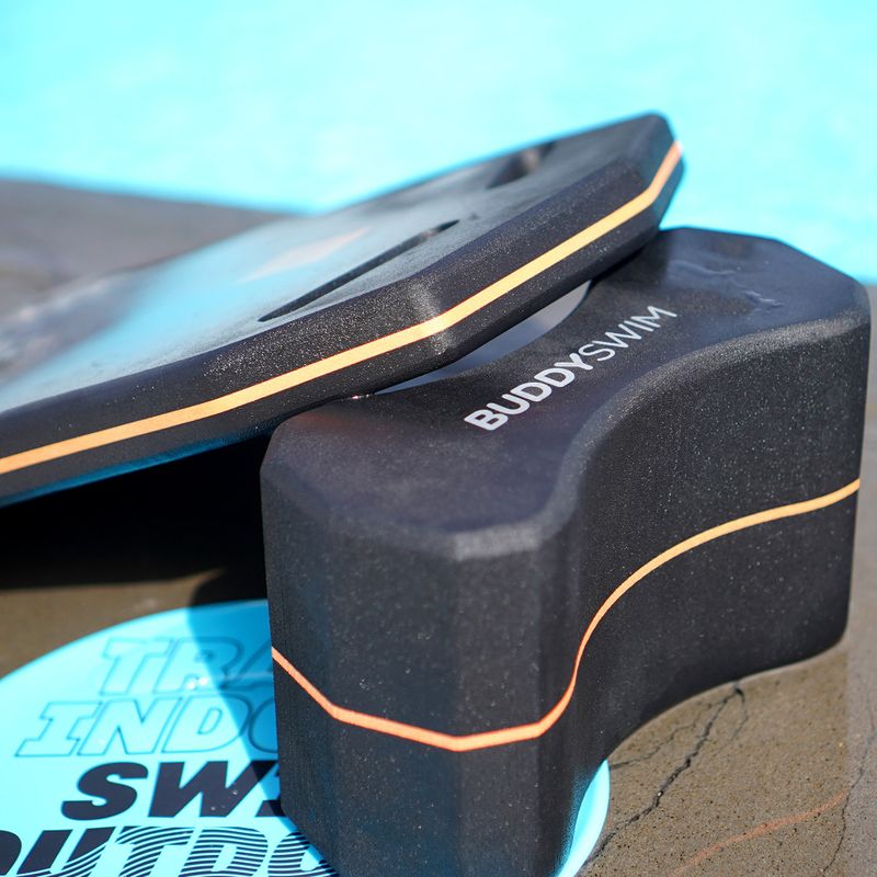 Plaukimo lenta BuddySwim Kickboard black/orange 3