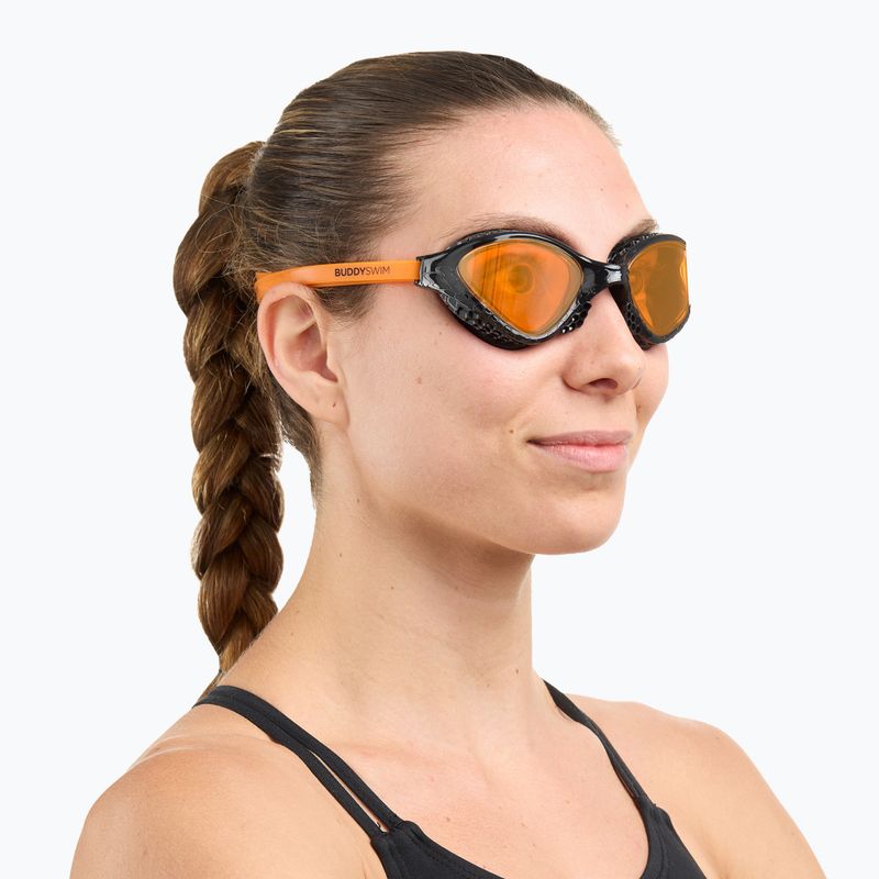 Plaukimo akiniai BuddySwim Ozean black/orange/orange 3