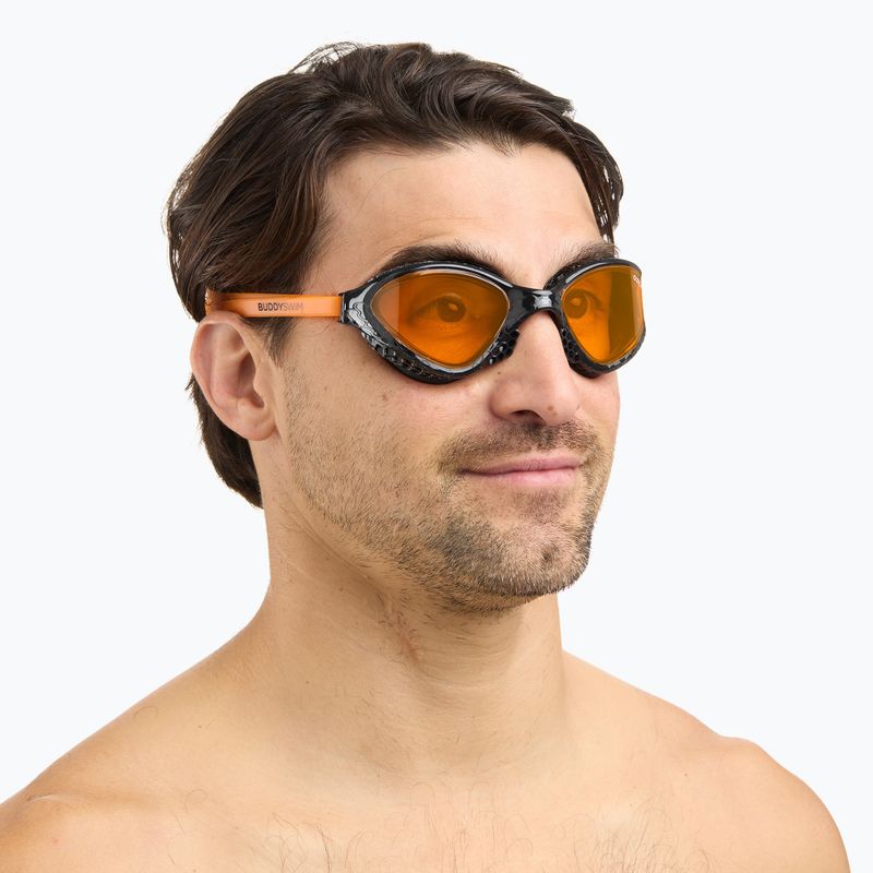 Plaukimo akiniai BuddySwim Ozean black/orange/orange 4