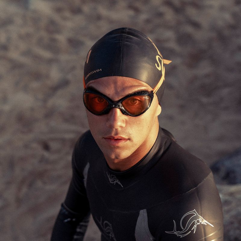 Plaukimo akiniai BuddySwim Ozean black/orange/orange 5