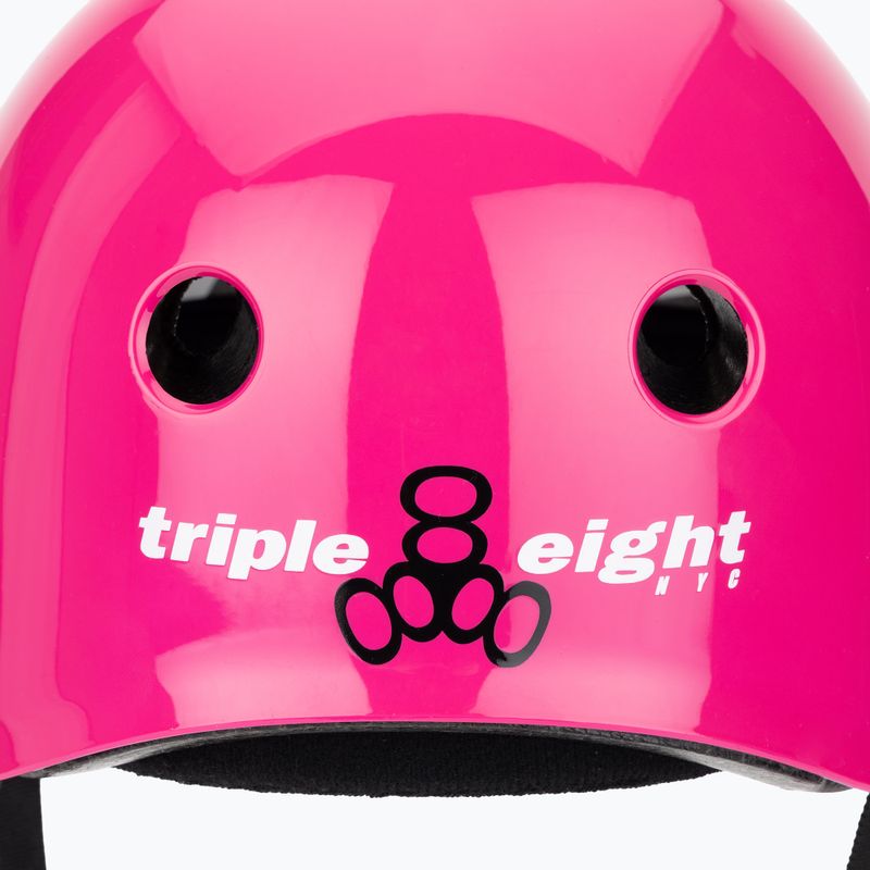 Šalmas Triple Eight The Certified Sweatsaver pink glossy 7