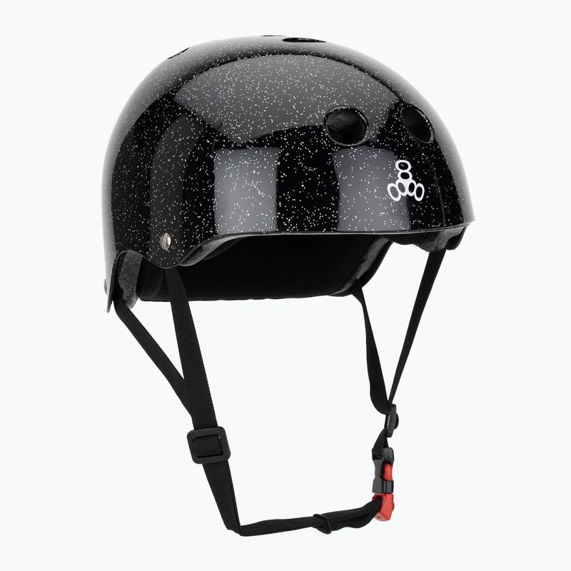 Šalmas Triple Eight The Certified Sweatsaver black glitter
