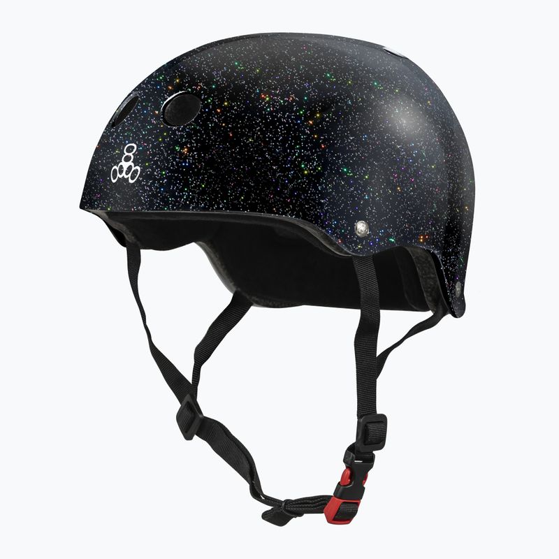 Šalmas Triple Eight The Certified Sweatsaver black glitter