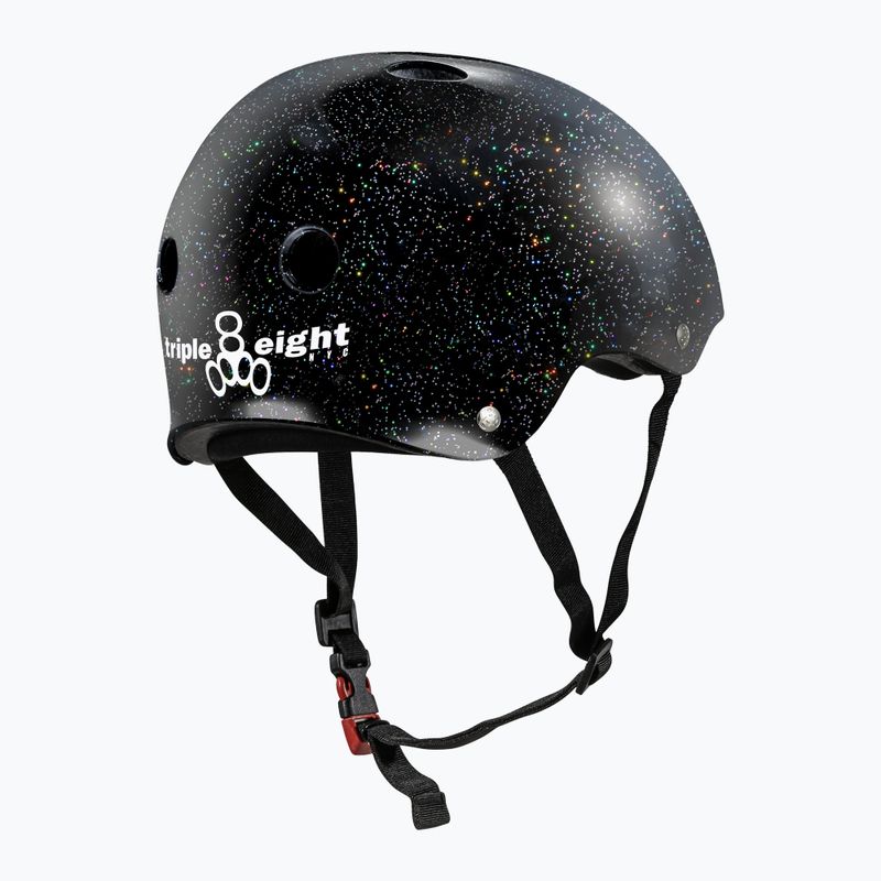 Šalmas Triple Eight The Certified Sweatsaver black glitter 2