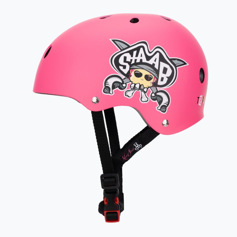 Vaikiškas šalmas Triple Eight Youth Lil 8 Staab neon pink 3