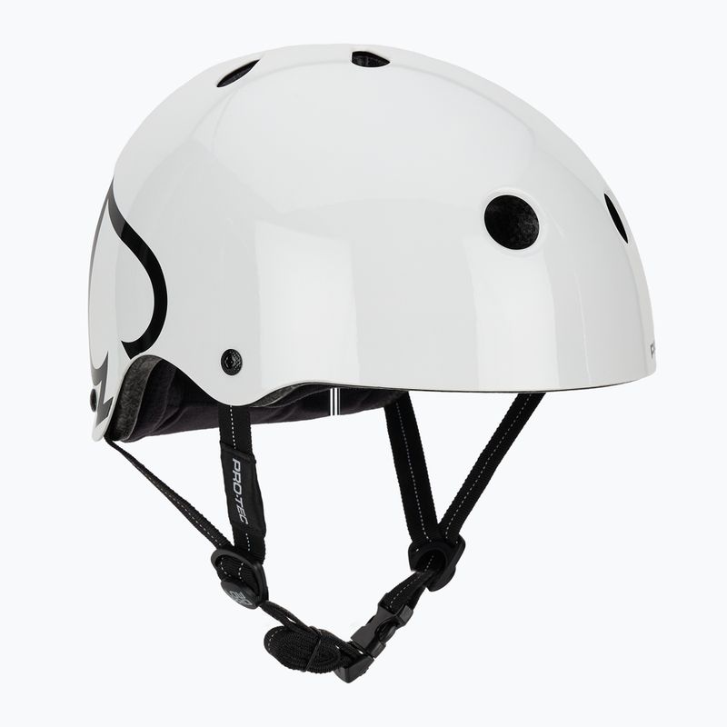 Šalmas Pro-Tec Low Pro gloss white