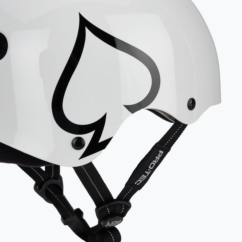 Šalmas Pro-Tec Low Pro gloss white 7