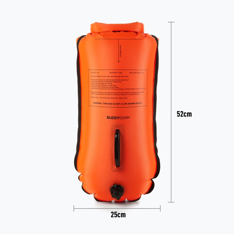 Apsauginis plūduras BuddySwim CSW Dry Bag 28 l orange 3