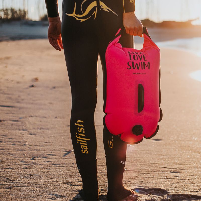 Apsauginis plūduras BuddySwim CSW Dry Bag 20 l pink 5
