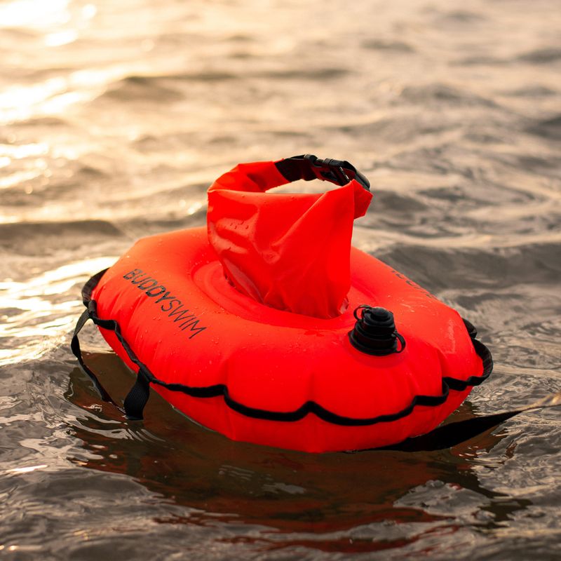 Apsauginis plūduras BuddySwim Hydrastation 10 l orange 6