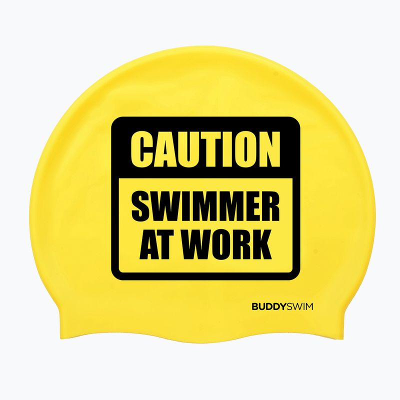 Plaukimo kepuraitė BuddySwim CSW Silicone yellow