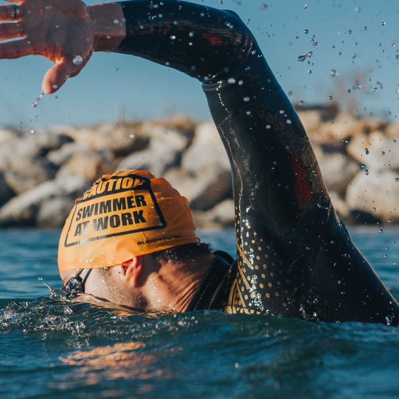 Plaukimo kepuraitė BuddySwim CSW Silicone orange 3