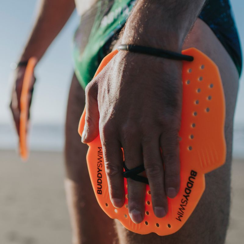 Plaukimo irklai BuddySwim Power Paddle orange 6