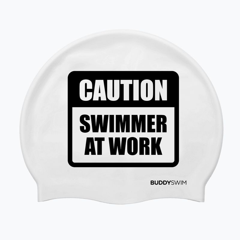 Plaukimo kepuraitė BuddySwim CSW Silicone white