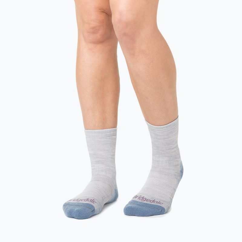 Moteriškos kojinės Bridgedale Hike Lightweight Performance ¾ Crew grey/smoky blue 3