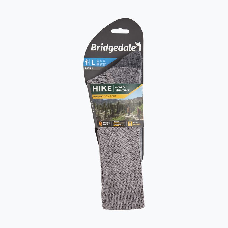 Vyriškos kojinės Bridgedale Lightweight Merino Comfort Boot Original grey 11