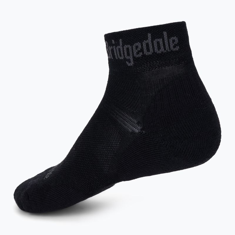 Vyriškos trekingo kojinės Bridgedale Hike Ultralight Performance Ankle black/grey 2