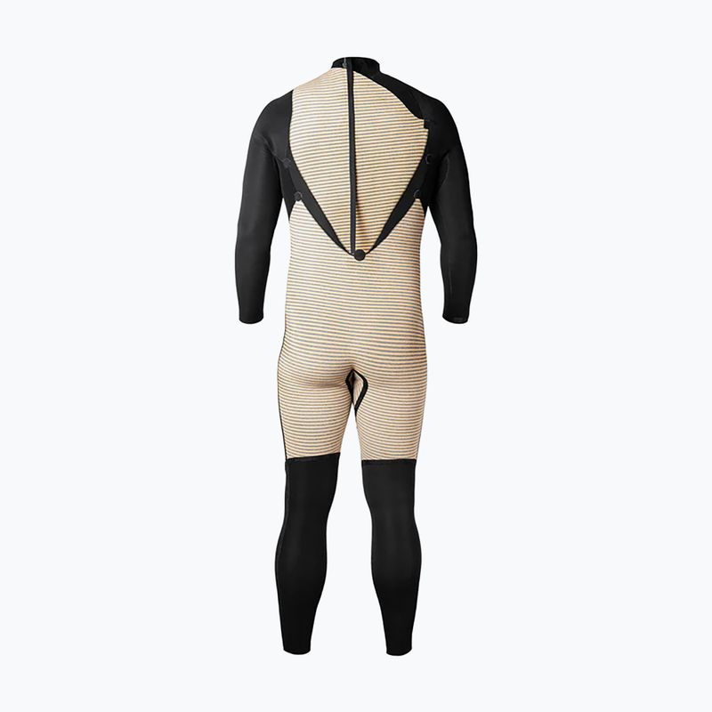 Vyriškas plaukimo kostiumas Xcel Comp 4/3 mm Back Zip Full black 5