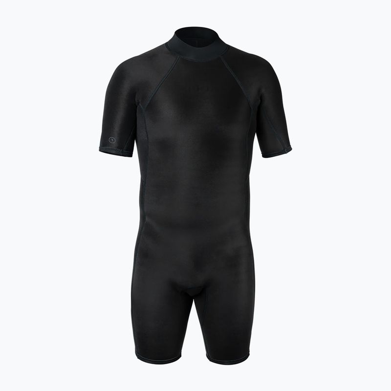 Vyriškas plaukimo kostiumas Xcel Axis Back Zip Spring 2 mm SS black 3