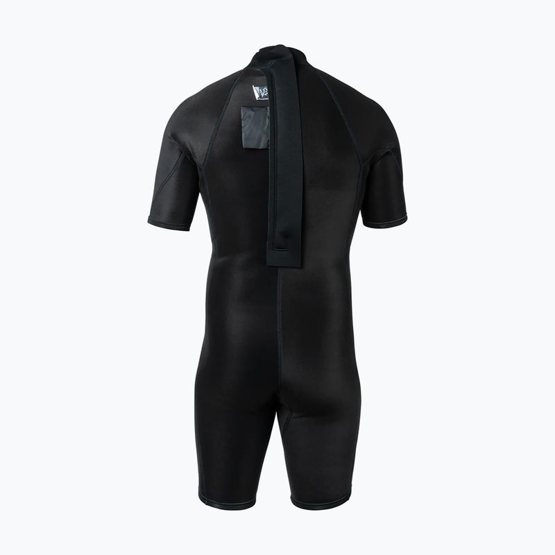 Vyriškas plaukimo kostiumas Xcel Axis Back Zip Spring 2 mm SS black 4