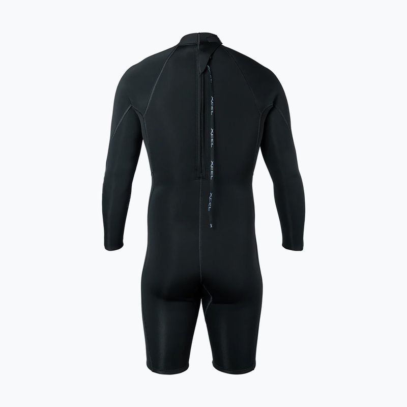 Vyriškas plaukimo kostiumas Xcel Axis Back Zip Spring 2 mm LS black 2