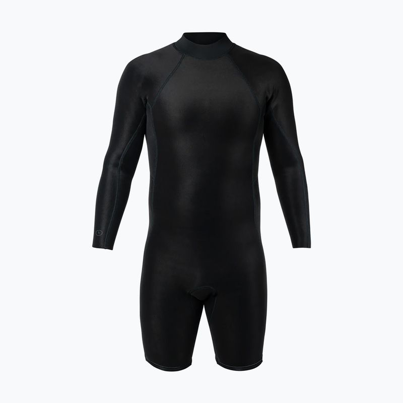 Vyriškas plaukimo kostiumas Xcel Axis Back Zip Spring 2 mm LS black 3