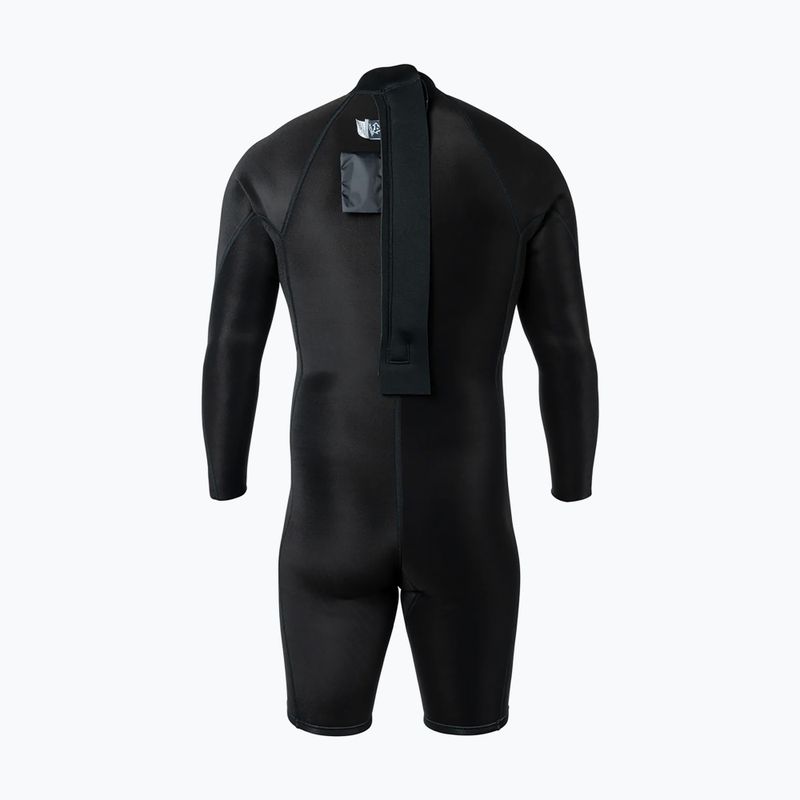 Vyriškas plaukimo kostiumas Xcel Axis Back Zip Spring 2 mm LS black 4