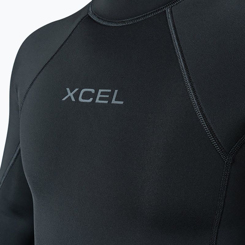 Vyriškas plaukimo kostiumas Xcel Axis Back Zip Spring 2 mm LS black 6