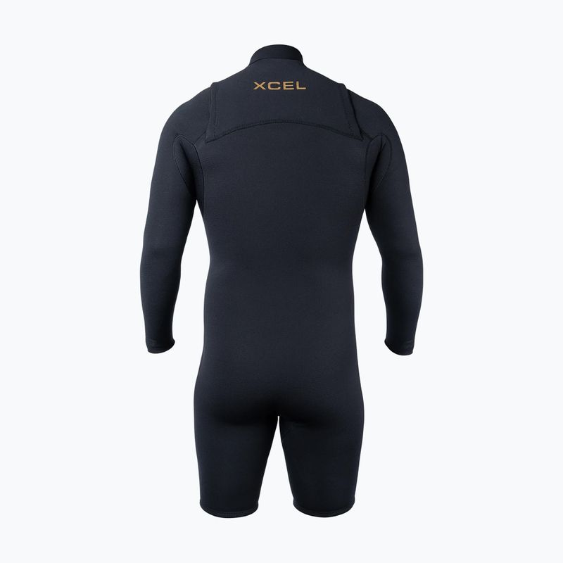 Vyriškas plaukimo kostiumas Xcel Comp+ Spring 2/1,5 mm LS black 2