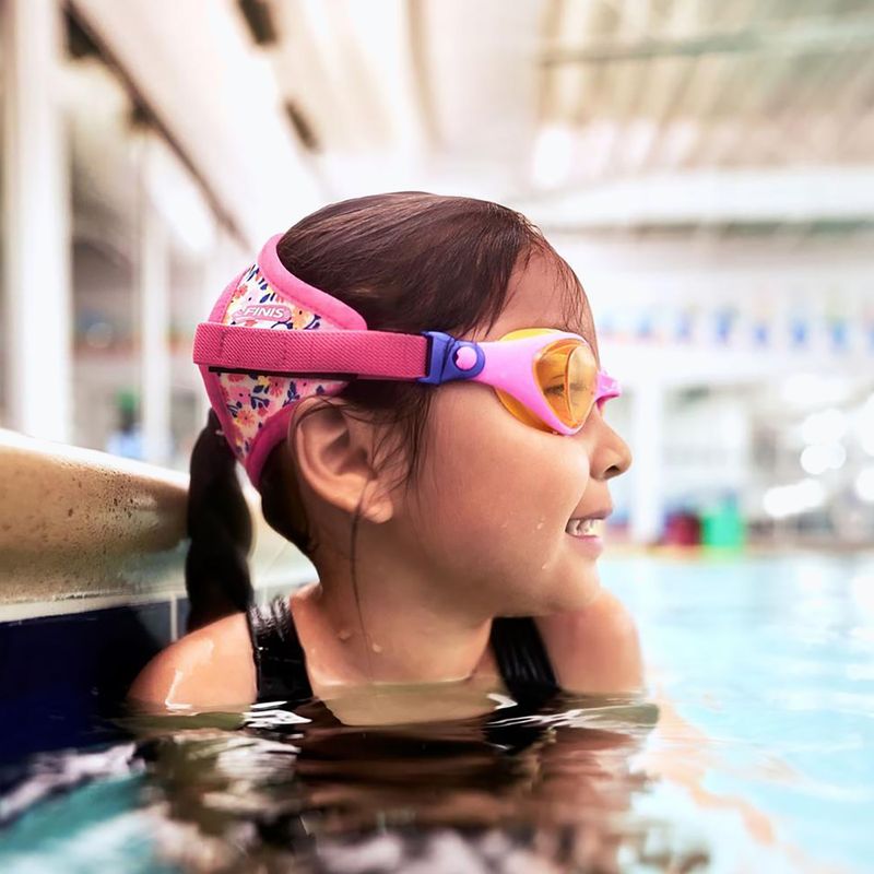 Vaikiški plaukimo akiniai FINIS DragonFlys Goggles flower power 4