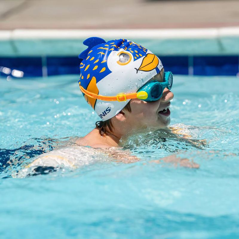 Vaikiški plaukimo akiniai Finis H3 Goggle teal/orange 3