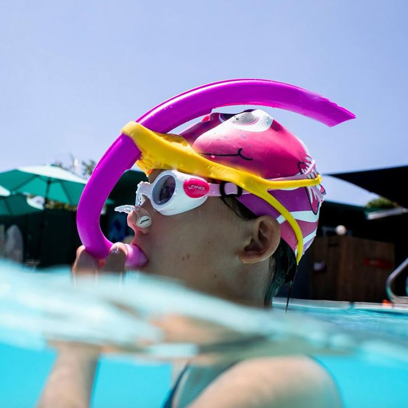 Vaikiški plaukimo akiniai Finis H3 Goggle white/pink 3